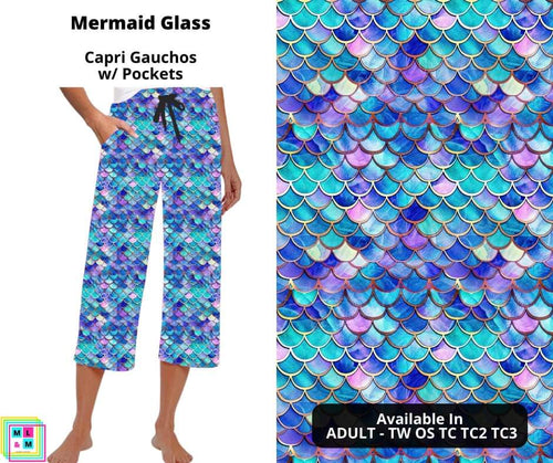 Mermaid Glass Capri Gauchos by ML&M