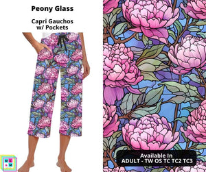 Peony Glass Capri Gauchos by ML&M