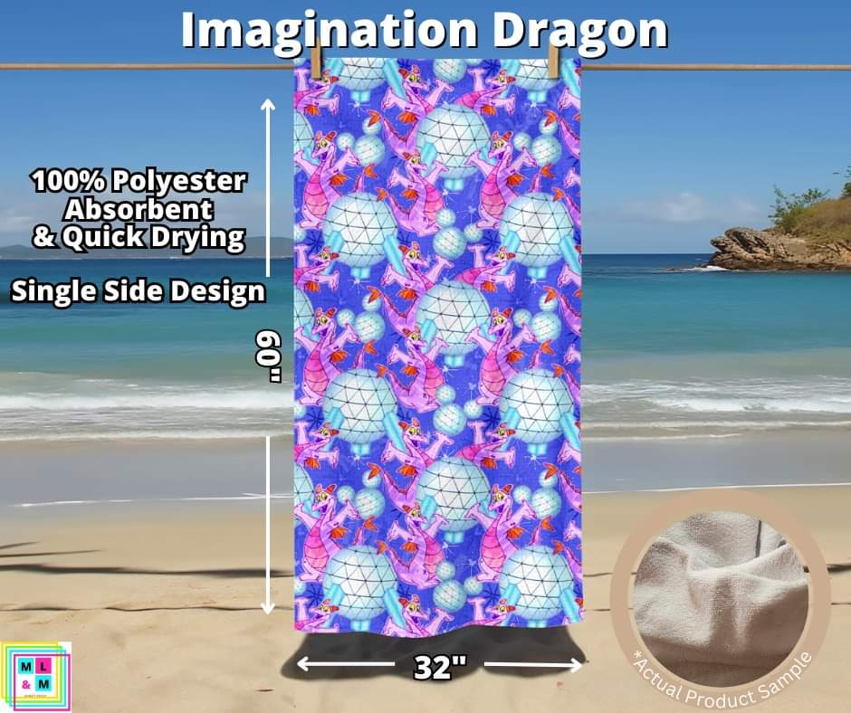 Imagination Dragon Towel by ML&M