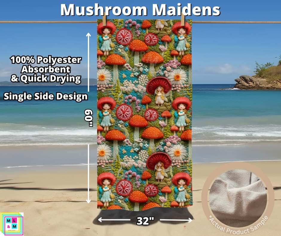 Mushroom Maidens Towel by ML&M