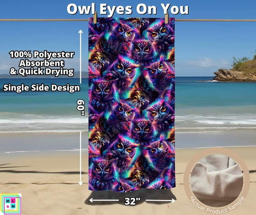 Owl Eyes On You Towel by ML&M