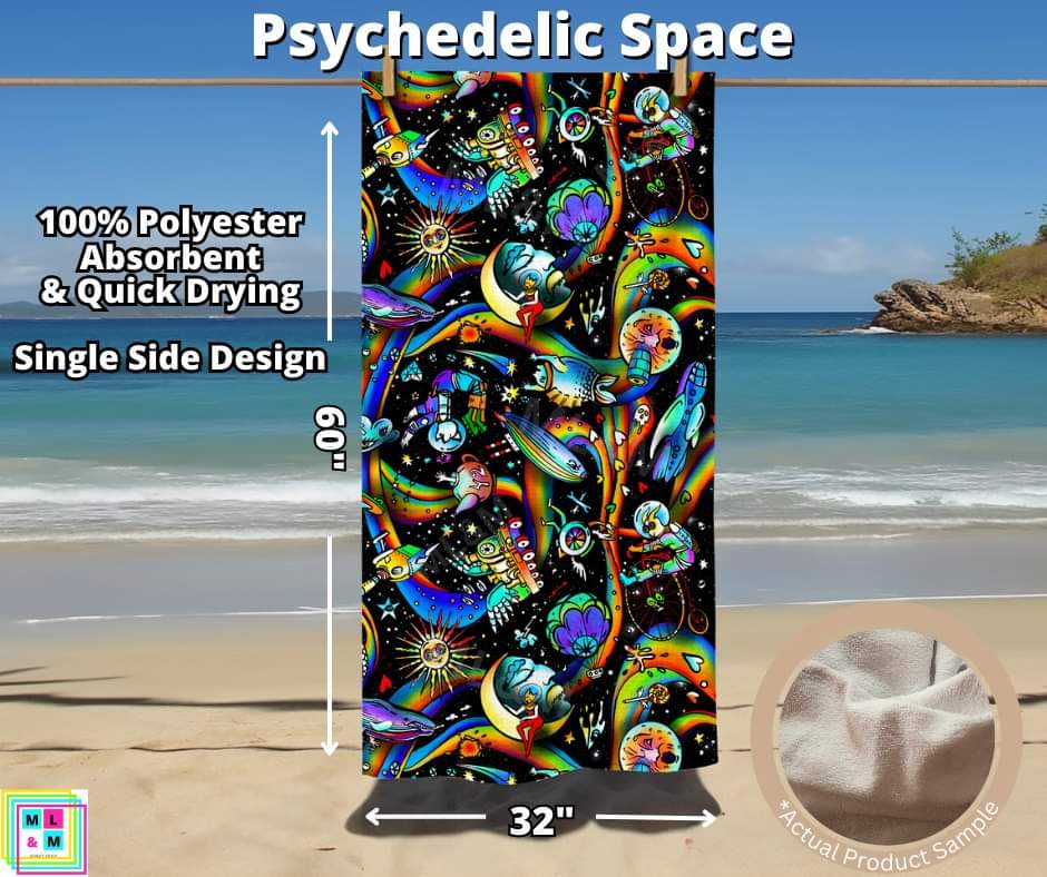 Psychedelic Space Towel by ML&M