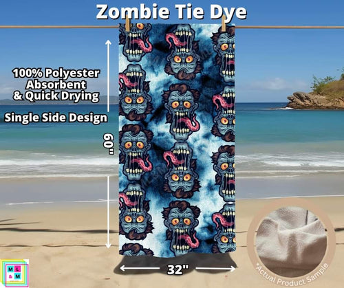 Zombie Tie Dye Towel by ML&M