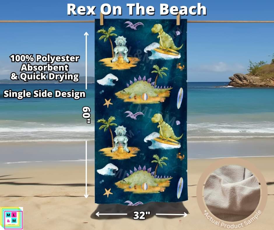 Rex On The Beach Towel by ML&M