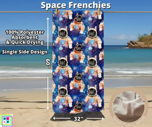 Space Frenchies Towel by ML&M