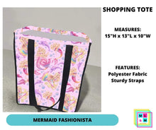 Load image into Gallery viewer, Mermaid Fashionista Shopping Tote