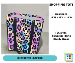 Iridescent Leopard Shopping Tote by ML&M