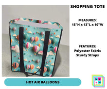 Load image into Gallery viewer, Hot Air Balloons Shopping Tote