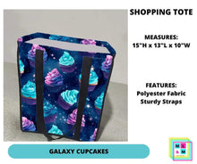 Load image into Gallery viewer, Galaxy Cupcakes Shopping Tote