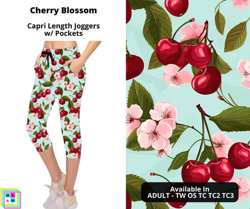 Cherry Blossom Jogger Capri by ML&M