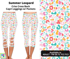 Summer Leopard Criss Cross Capri w/ Pockets by ML&M