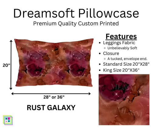 Rust Galaxy Dreamsoft Pillowcase by ML&M