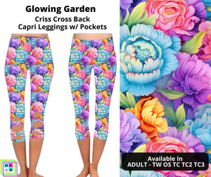 Glowing Garden Criss Cross Capri w/ Pockets by ML&M