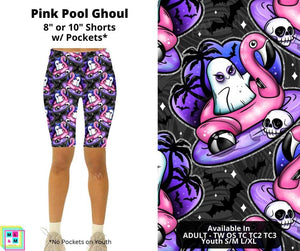 Pink Pool Ghoul Shorts by ML&M