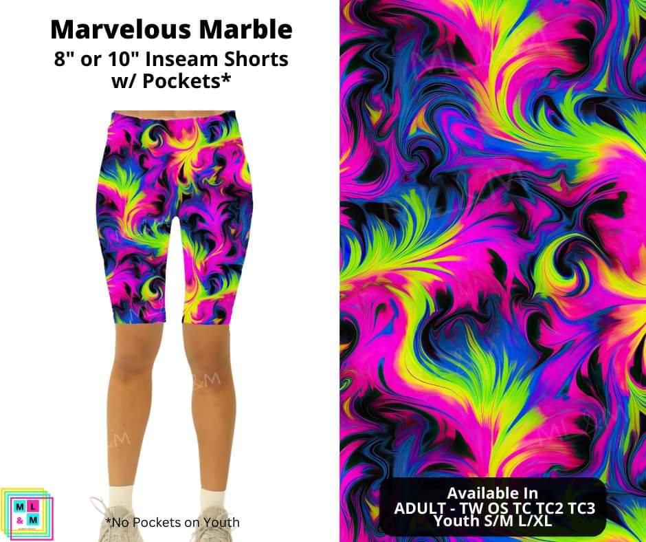 Marvelous Marble Shorts by ML&M