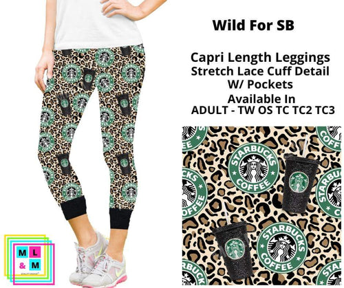 Wild For SB Lace Cuff Capris w/ Pockets by ML&M