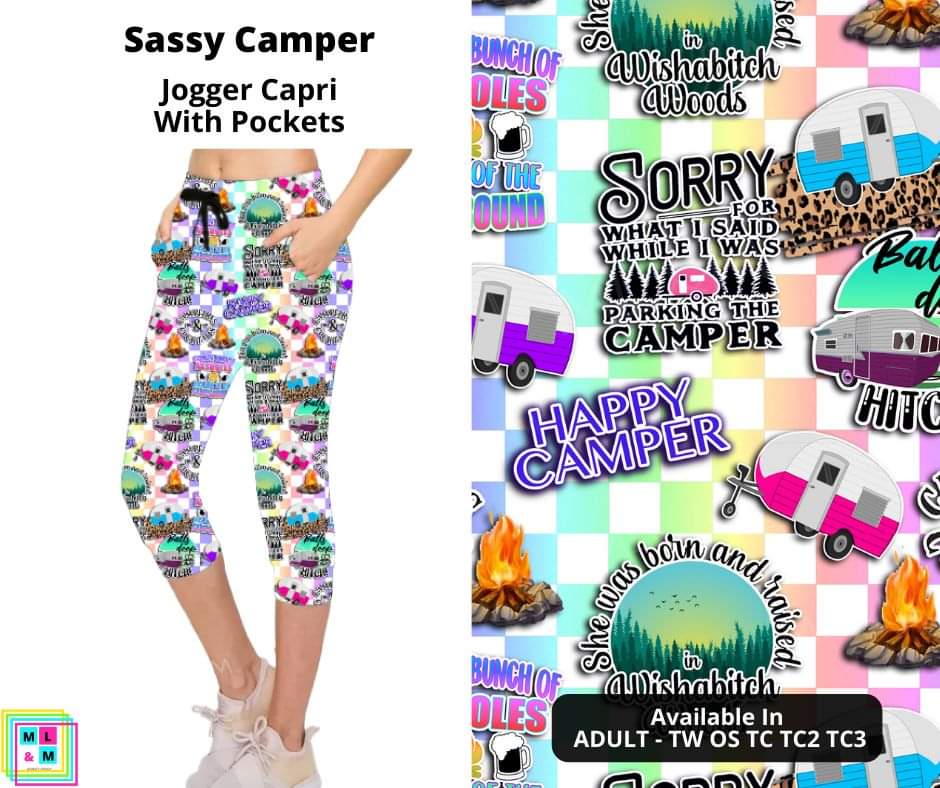 Sassy Camper Jogger Capri by ML&M