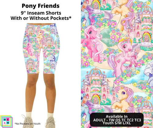 Pony Friends Shorts w/ Pockets by ML&M