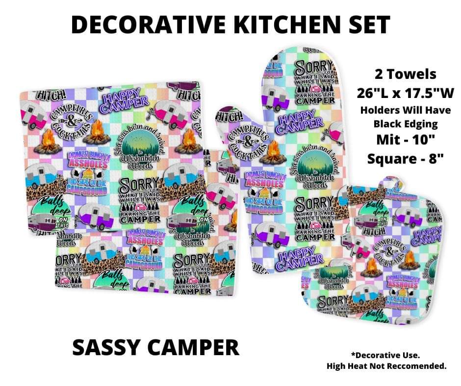 Sassy Camper Decorative Kitchen Set