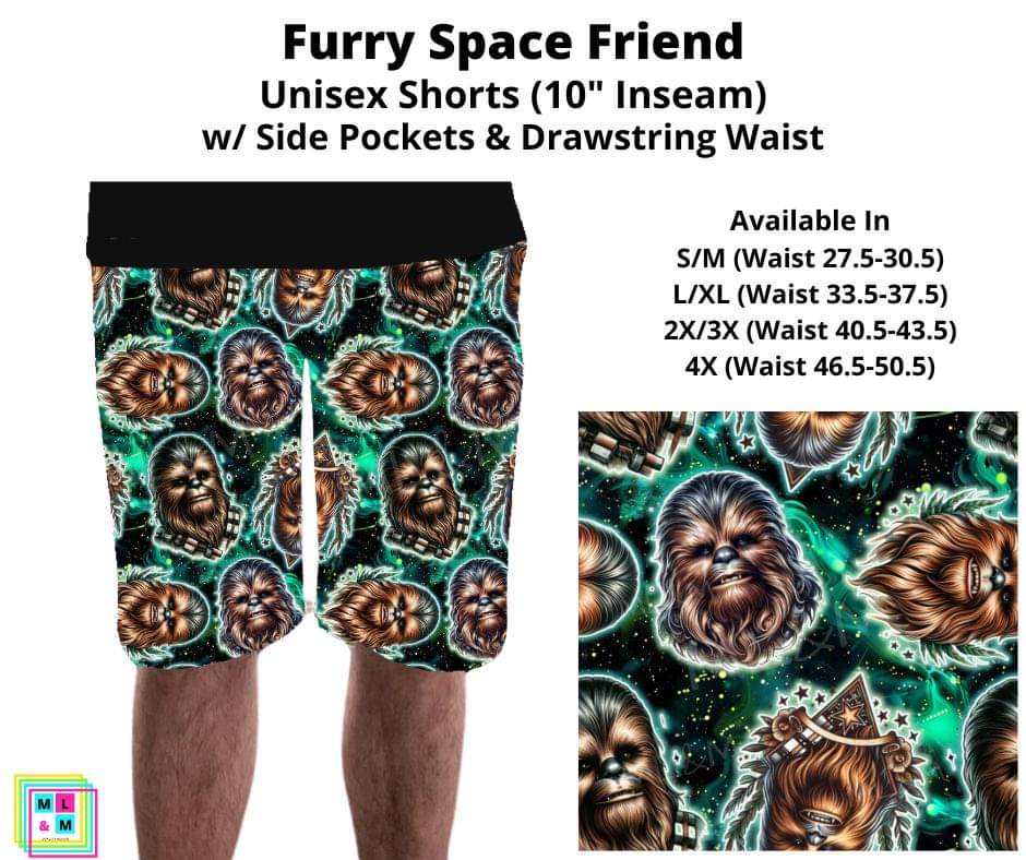 Furry Space Friend Unisex Shorts By ML&M