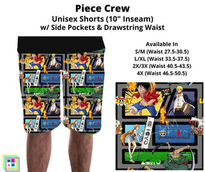 Piece Crew Unisex Shorts By ML&M