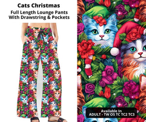 Cats Christmas Full Length Lounge Pants