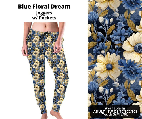 Blue Floral Dream Joggers by ML&M