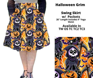 Halloween Grim Swing Skirt by ML&M