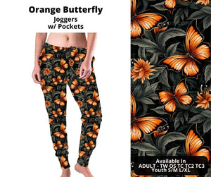 Orange Butterfly Joggers by ML&M