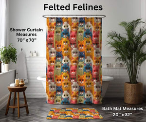 Felted Felines Custom Bath Mat