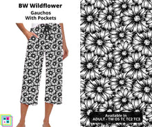 Load image into Gallery viewer, BW Wildflower Capri Gauchos By ML&amp;M