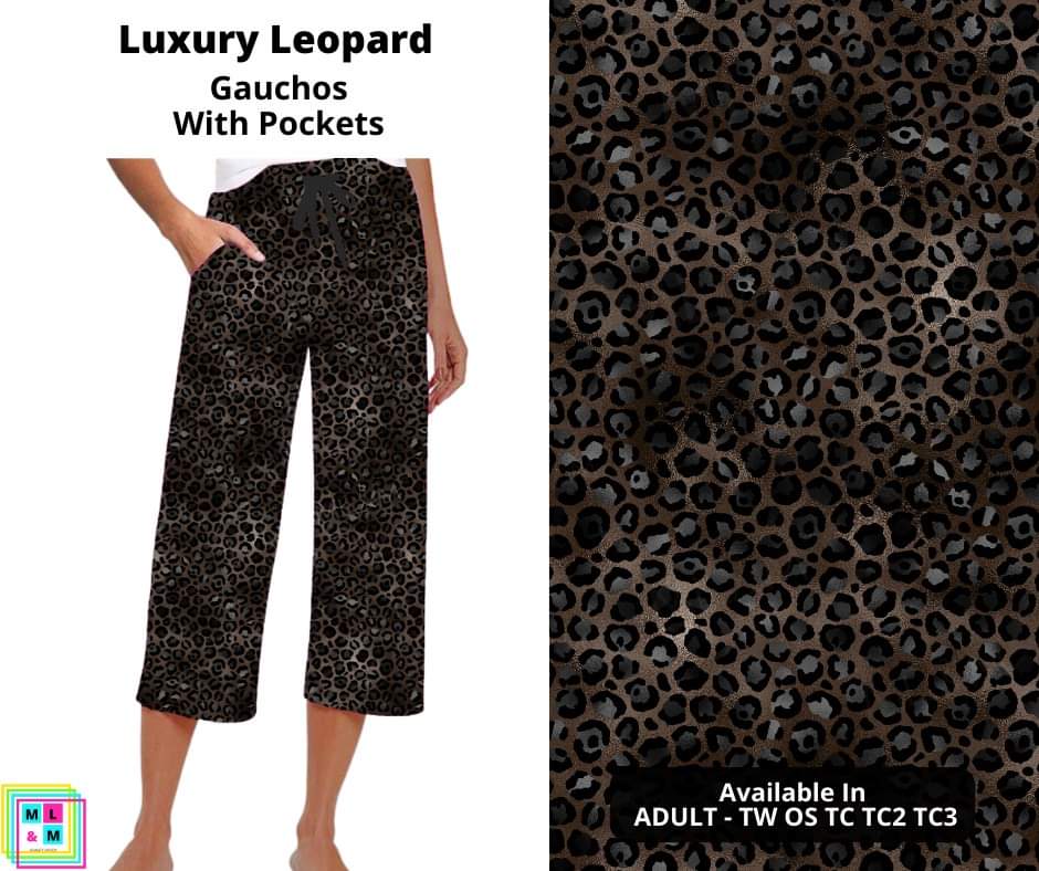 Luxury Leopard Capri Gauchos By ML&M