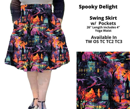 Spooky Delight Swing Skirt by ML&M