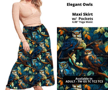 Load image into Gallery viewer, Elegant Owls Maxi Skirt