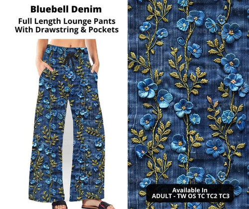 Preorder! Closes 11/6. ETA Jan. Bluebell Denim Full Length Lounge Pants