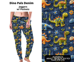 Preorder! Closes 11/6. ETA Jan. Dino Pals Denim Joggers