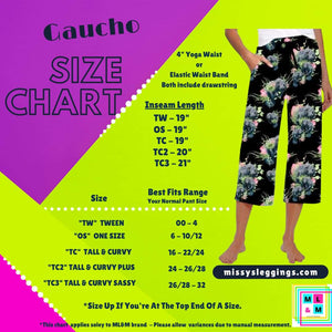 Dandelion Magic Capri Gauchos