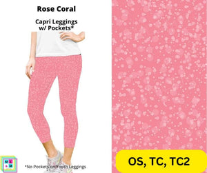 Rose Coral Capri Length w/ Pockets by ML&M