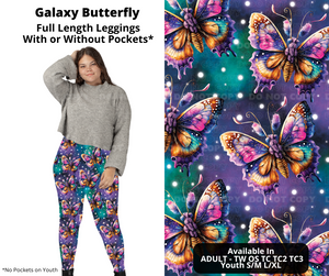 Preorder! Closes 10/31. ETA Jan. Galaxy Butterfly Full Length Leggings w/wo Pockets