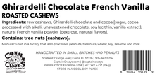 Load image into Gallery viewer, Ghirardelli® Chocolate French Vanilla Roasted Cashews