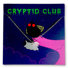 Load image into Gallery viewer, Cryptid Club Dog Ghost Necklace- GLOWS!