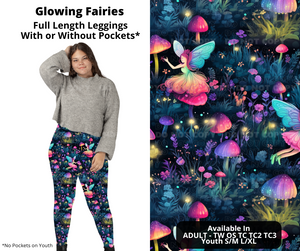 Preorder! Closes 10/31. ETA Jan. Glowing Fairies Full Length Leggings w/wo Pockets