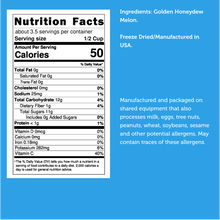 Load image into Gallery viewer, Freeze Dried Golden Honeydew Melon