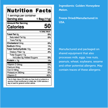 Load image into Gallery viewer, Freeze Dried Golden Honeydew Melon