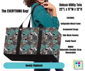 Howdy Highland Collapsible Tote by ML&M