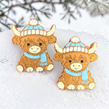 Load image into Gallery viewer, Winter Cow Vent Clips and Magnets