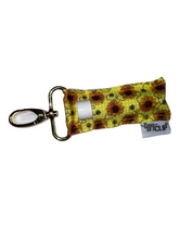 Load image into Gallery viewer, Sunflowers and Bumblebees LippyClip® Lip Balm Holder