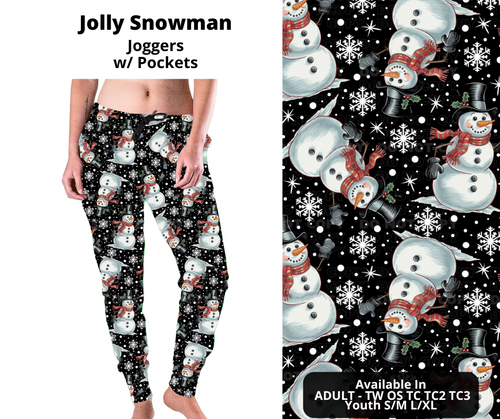 Preorder! Closes 11/7. ETA Jan. Jolly Snowman Joggers