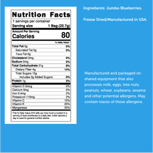 Load image into Gallery viewer, Freeze Dried JUMBO Blueberries