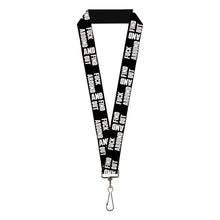Load image into Gallery viewer, Lanyard - 1.0" - FAFO FUCK AROUND AND FIND OUT Bold Black White